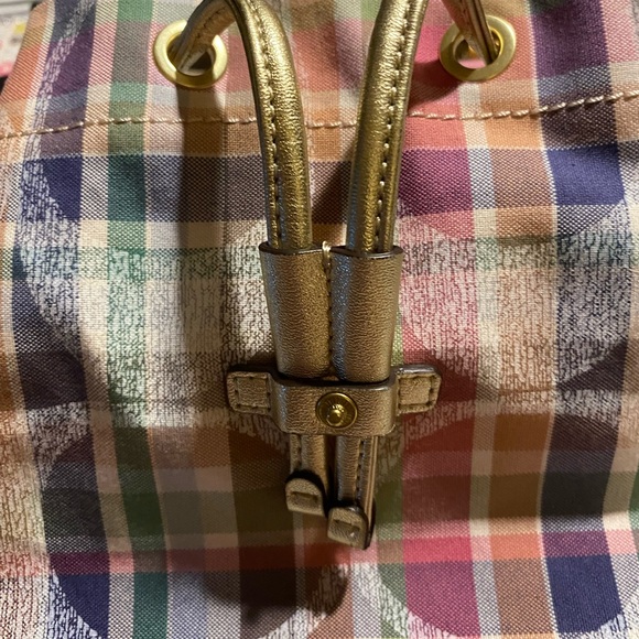 Coach Daisy Poppy Plaid Backpack Retired!! - Picture 11 of 16